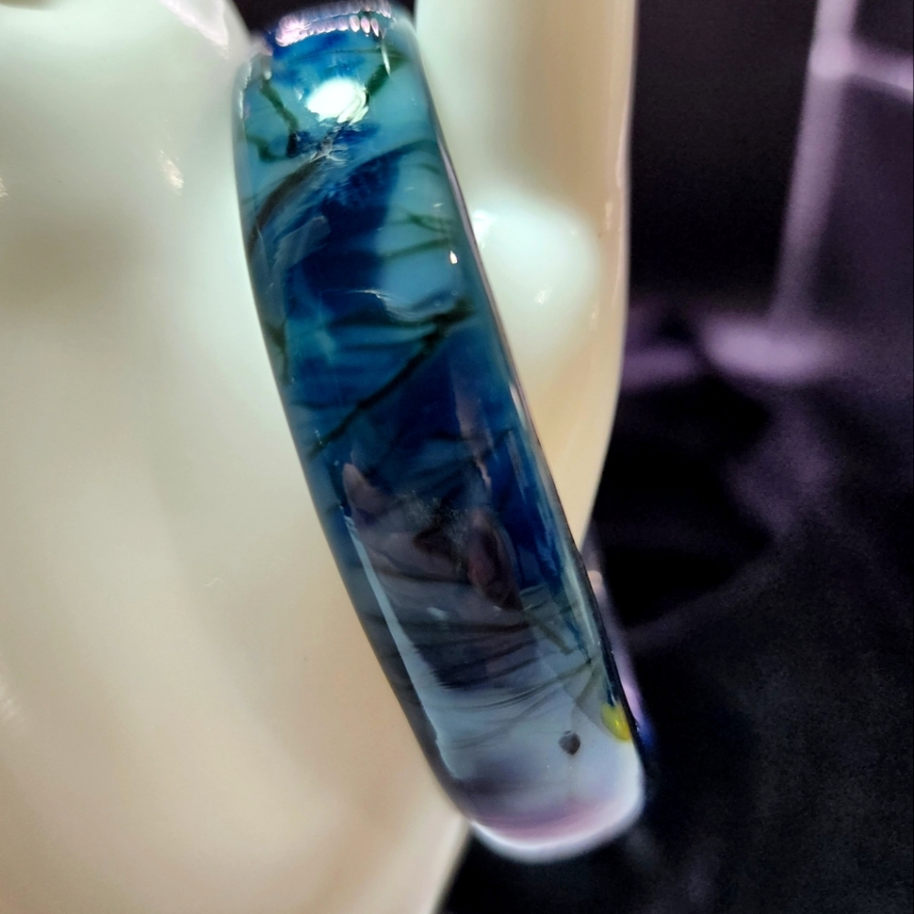 Stained Glass Mystic Night Cuff Fused Bracelet